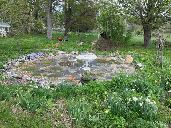 Stone Patio — Spring