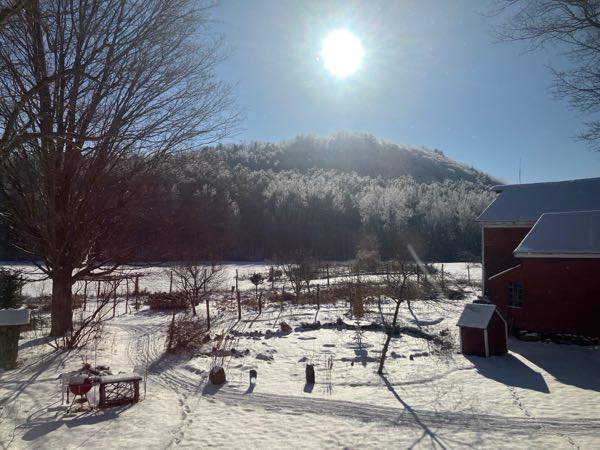 Stone Patio — Winter